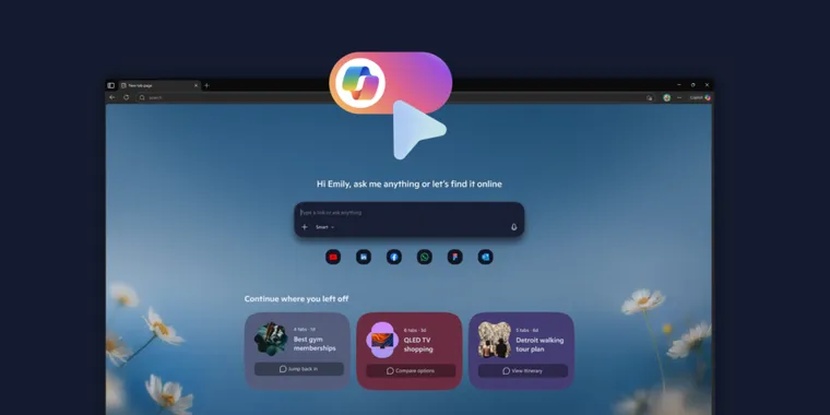 Microsoft Edge expands Copilot integration with Actions, Journeys & browser history access