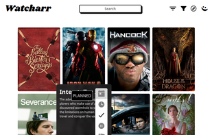 Hovered poster quick status change