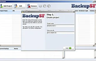 BackupSF screenshot 1
