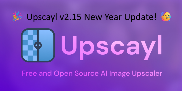 Upscayl 2.15 brings redesigned interface, multi-language support, new AI model