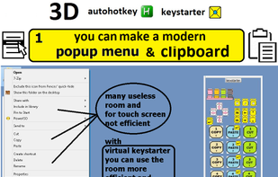popupmenu with clipboards and multi selectors