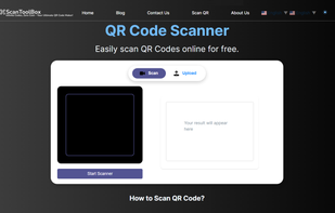 Dark mode QR Code Scanner
