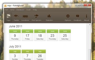 FishingScroll - Trips Page