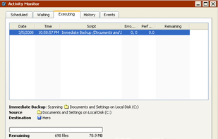 EMC Retrospect screenshot 1