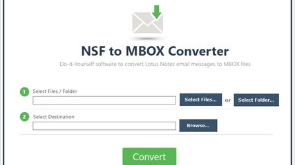 ZOOK NSF to MBOX Converter screenshot 1