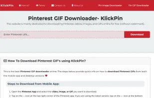 Pinterest GIF Downloader