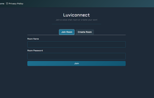 Homepage: Create & Join Room