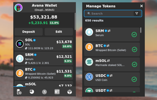 Avana Wallet screenshot 1