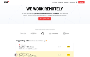 We Work Remotely screenshot 1
