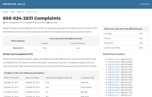 Reported Calls screenshot 1