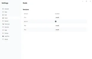 Laravel Herd screenshot 2