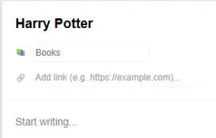 Web Mobile Screeshot of Inline Note on connected note editor tab.