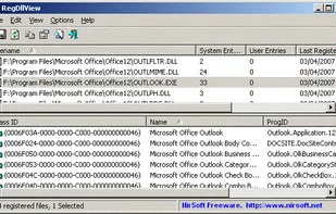RegDllView screenshot 1