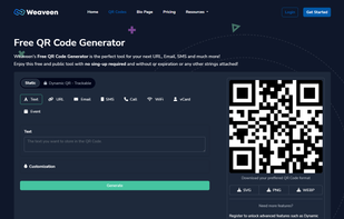 QR Code Generator Page