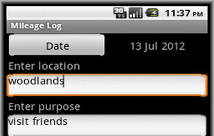 Mileage Log screenshot 1