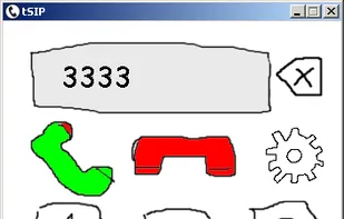 tSIP 0.2.00 - GUI customization example with programmable buttons and scripting