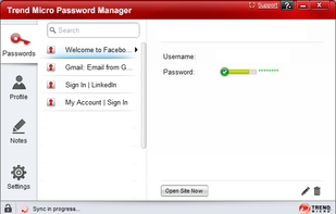 Trend Micro Password Manager screenshot 1