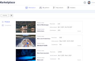Find resellers for your products in the in-app marketplace.