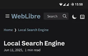 WebLibre screenshot 1