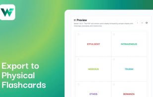 Export as Physical Flashcards