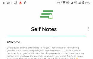 Self notes screenshot 1