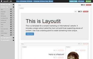 The drag&drop editor