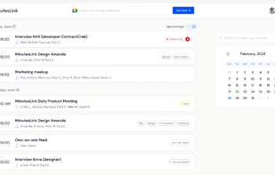 MinutesLink  screenshot 1