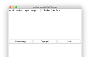 Mathematical LaTeX Helper on macOs