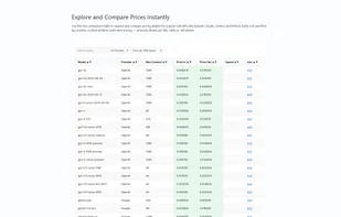 LLMPriceHub screenshot 1
