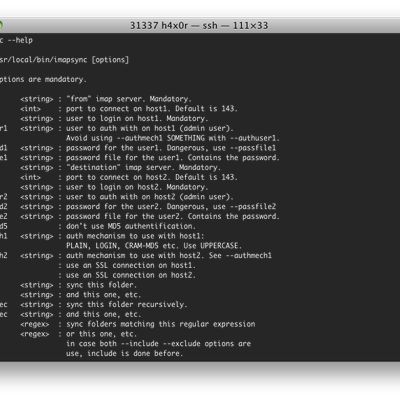 imapsync on Unix