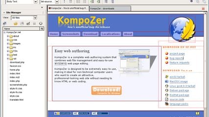KompoZer screenshot 1