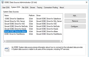 Devart ODBC Driver for xBase screenshot 1