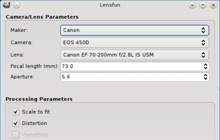 GimpLensfun screenshot 1