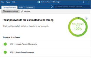 Cyclonis Password Manager screenshot 2