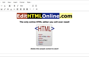 Edit HTML Online screenshot 1