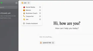 Jan v0.6.0 introduces custom assistants and redesigned interface image