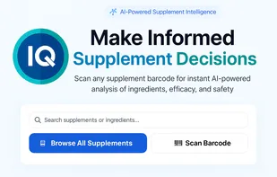 SupplementIQ AI Home page 