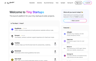 Tiny Startups screenshot 1