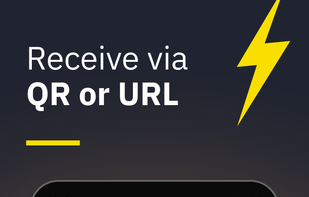 Receive via QR or URL