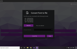 Font Converter Tool screenshot 1
