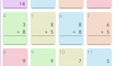 Simple Addition Practice worksheets