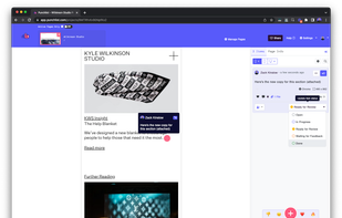 Project Managers can update Item Statuses to In Progress, Ready for Review, Waiting for Feedback, and Done.