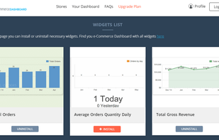 e-Commerce Dashboard screenshot 1