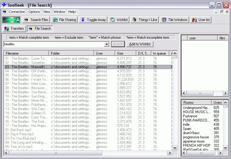 GUIDE] Download HQ music using SoulSeek (free, an ad-free, spyware