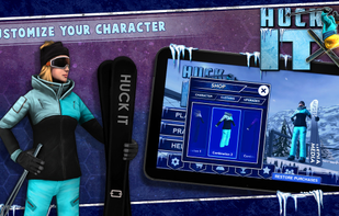 Huck It: Freeride Skiing 3D screenshot 1