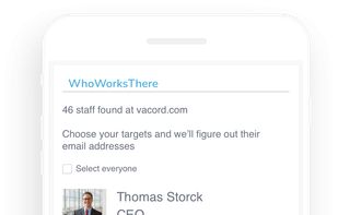 WhoWorksThere screenshot 1