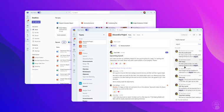 Microsoft Teams added OneDrive integration, advanced search features, and more image