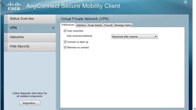 Advanced VPN Preferences Tab