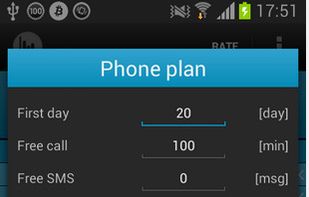 Call sms data monitor counter screenshot 2