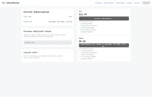 Subscription Page